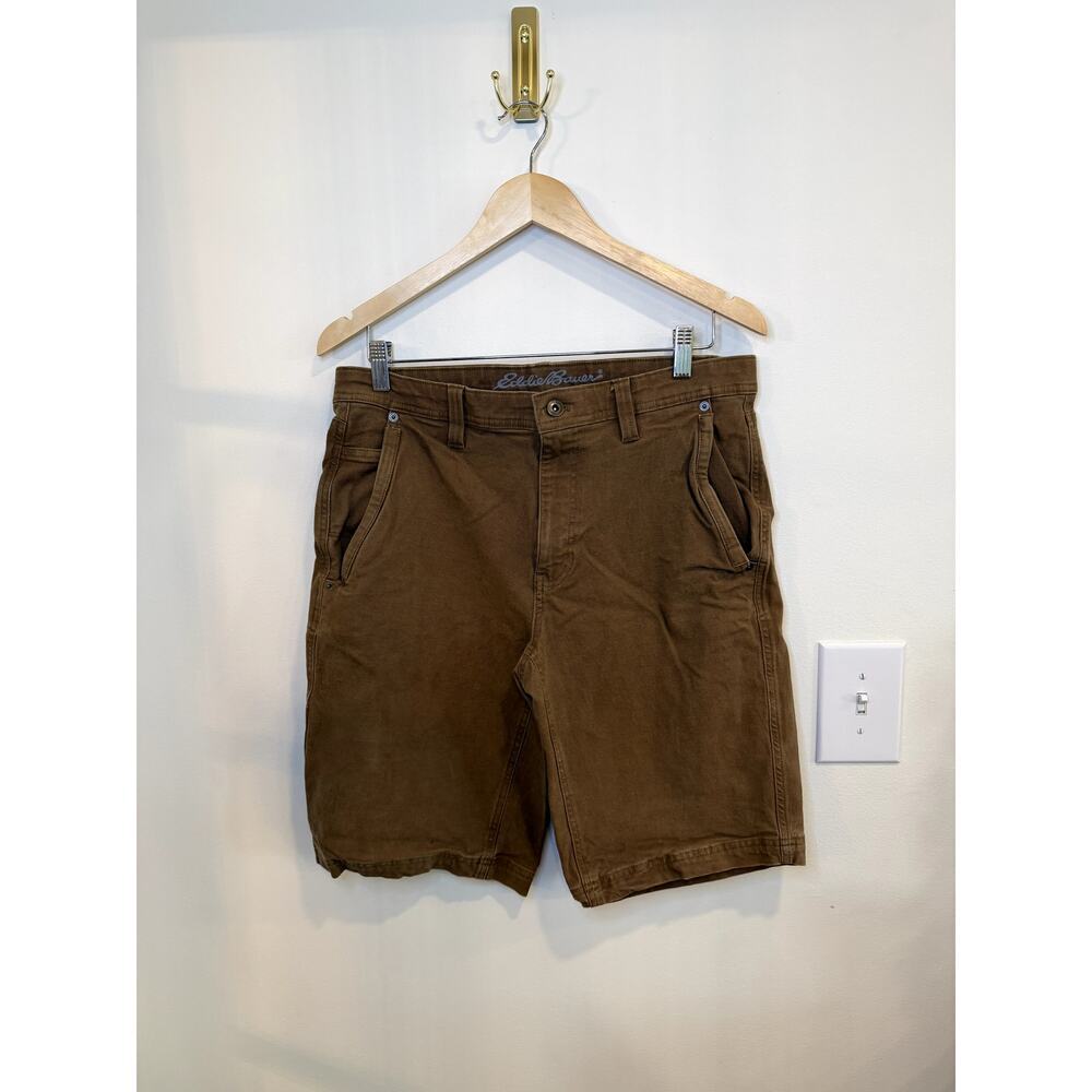 Eddie Bauer Brown Utility Carpenter Shorts Men’s Size 33 Outdoor Workwear
